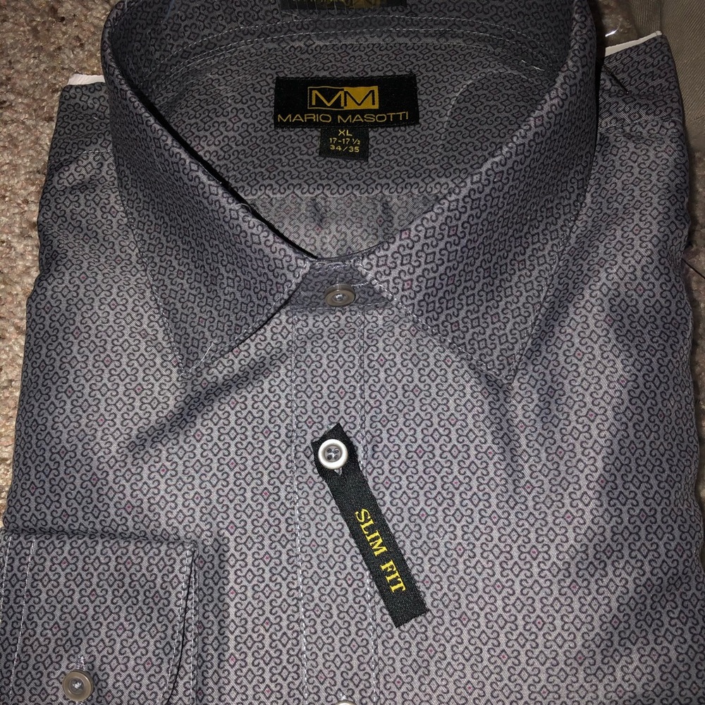 NEW Men’s Dress Shirt XL 17-17.5 - 34/35